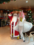 Santa & Helper in Lobby