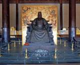 Statue of the Emporer Chengzu in the Hall of Eminent Favour at Changling
