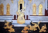 Gilded mural in the Royal Palace, Bangkok