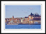 you can see Vaxholm from the ferry boat...