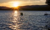 Sunset Newfound lake NH.