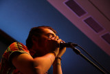 Krissy Matthews playing on harmony