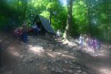 Ojcowski National Park near the entrance into Kings Lokietek Cave