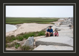 Taking a break on the breakwater