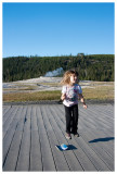 Norah imitating an Old Faithful eruption