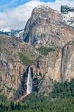 Bridalveil Fall And Cathedral Rocks