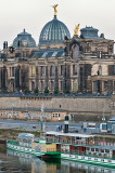 Elbe River And Dresden Academy Of Fine Arts