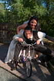 Wedding Couple On The Bike