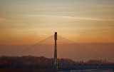 Swietokrzyski Bridge At Sunset