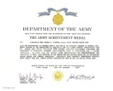 1987 Army Achievement Medal 2nd Award