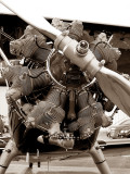 Vintage airplane engine