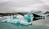 Een mooie ijsformatie in het ijsbergenmeer
