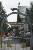 De ingang van het wildpark in Willingen