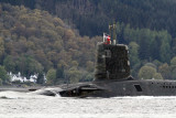 HMS Vigilant on the River Clyde 6th May 2012
