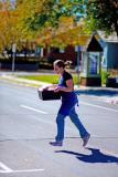 Bus Girl Crossing