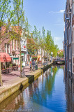 Delft canal scene