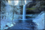 South Falls in winter, Silver Falls State Park