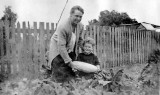 My Dad William Norman Fricker with my Grandma Elsa Fricker picking a melon probably in Colac ~ 1927