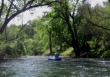 Gary Rollinson and Jonetta Bledsoe on a Stanislaus River Float