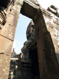 Massive doorway with Avalokitesvara peeking through