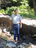 Michael Standing in One of the Deepest Ruts in Turnpike Road