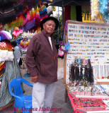 He makes rings and earrings from Dichroic Glass