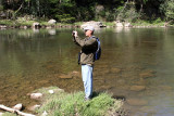 Getting a shot of the river