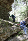 Climbing higher out of the gorge