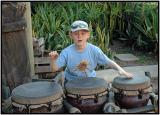 Playing the jungle drums