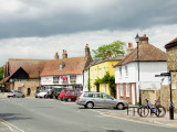 The  Red  Cow  pub  and  cottages.