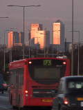 The  light  of  dawn  illuminates  the  towers.