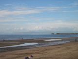 Ayr beach, looking north across Ayr Bay, towards Troon.