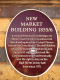 The  New  Market  Building 1855 / 6 , information plaque.