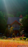 House and Sun Rays