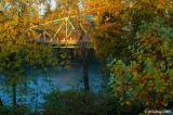 Bridge bathed in morning light