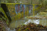 Old retaining wall along the river