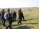 and we head down through the cemetery to the killing field