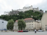 another view up the hill to the Festung Hohensalzburg