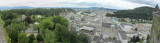 panorama: from the Festung Hohensalzburg toward the Altstadt