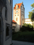 leaving the castle near dusk