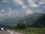 leaving Liechtenstein, heading west into Switzerland...