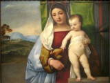the collection of European art is deep; here, Titians Gypsy Madonna