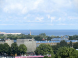 a view from the castle over the Baltic, toward Finland