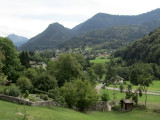 a view over the valley from the abbey grounds