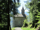 ...to reach the tiny chapelle St. Grat above the village