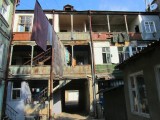 rear of a facade building