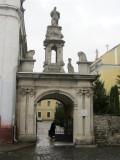 entering the gate of the church of Saints Peter and Paul...