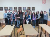 The students of English, teachers Barbara Galant and Dominika Michalska, Gina Kuhn, Karolina Wenda, Katarzyna Majcherczak