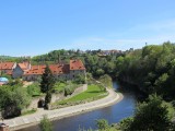 ...and down the Vltava toward an old factory area