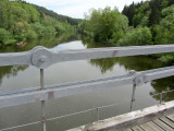 this bridge was moved here from its original position over the Vltava river near Podoli I